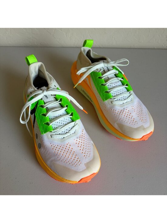 Nike ZoomX Zegama 2 Trail Running Shoes Men\'s US8 Summit White Laser Orange main image 4